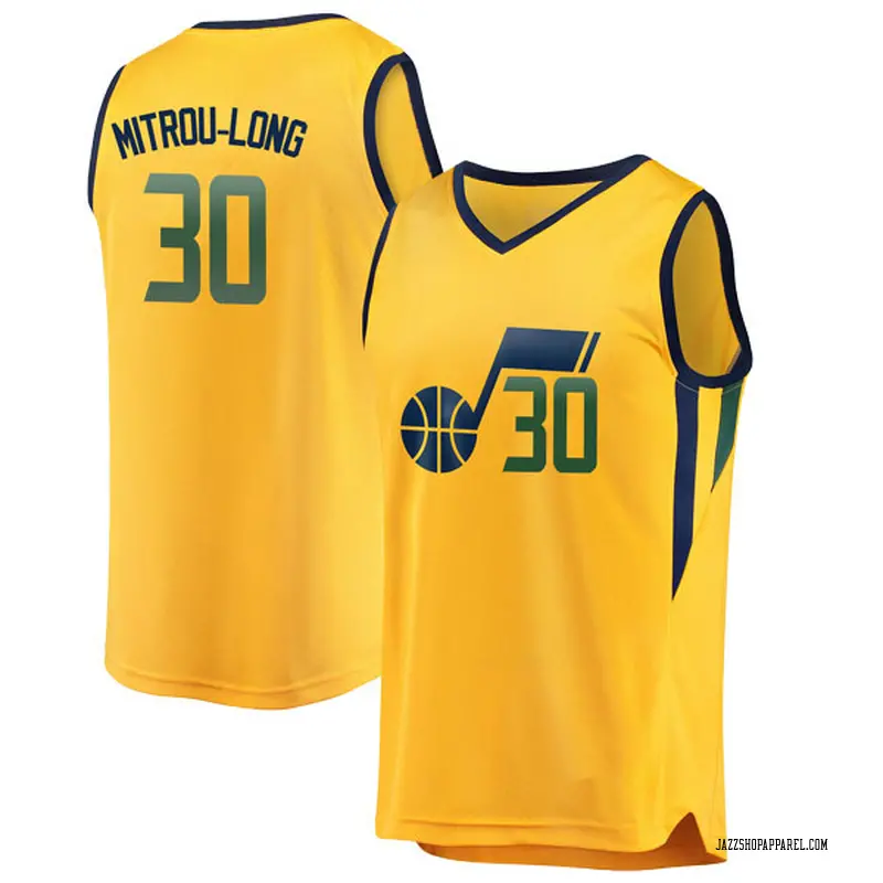 Fanatics Branded Utah Jazz Swingman Gold Naz Mitrou-Long ...