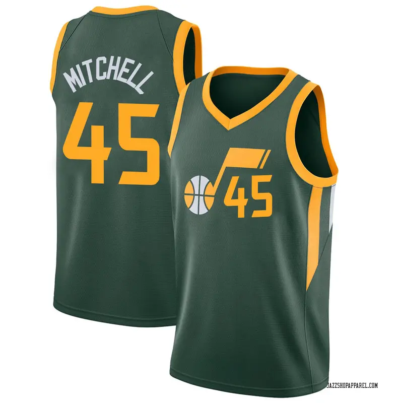 Nike Utah Jazz Swingman Green Donovan Mitchell 2018/19 ...