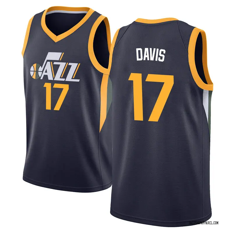 Nike Utah Jazz Swingman Navy Ed Davis Jersey Icon Edition Youth