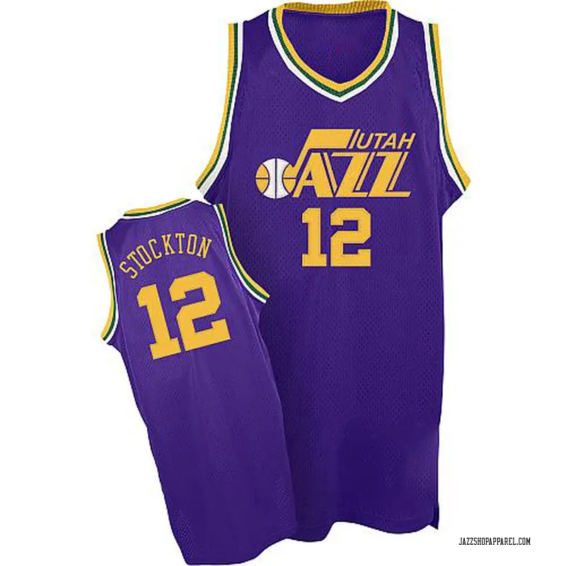 Utah Jazz John Stockton Mitchell and Ness Home Throwback Jersey