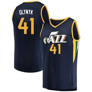 Men's Fanatics Branded Kelly Olynyk Yellow Utah Jazz 2022/23 Fast Break Replica Player Jersey - Icon Edition Size: 4XL