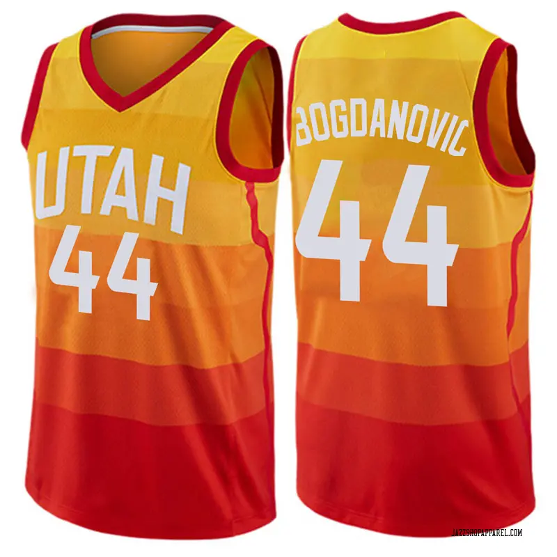 Utah Jazz Swingman Orange Bojan Bogdanovic Jersey - City Edition