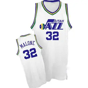 white karl malone jersey